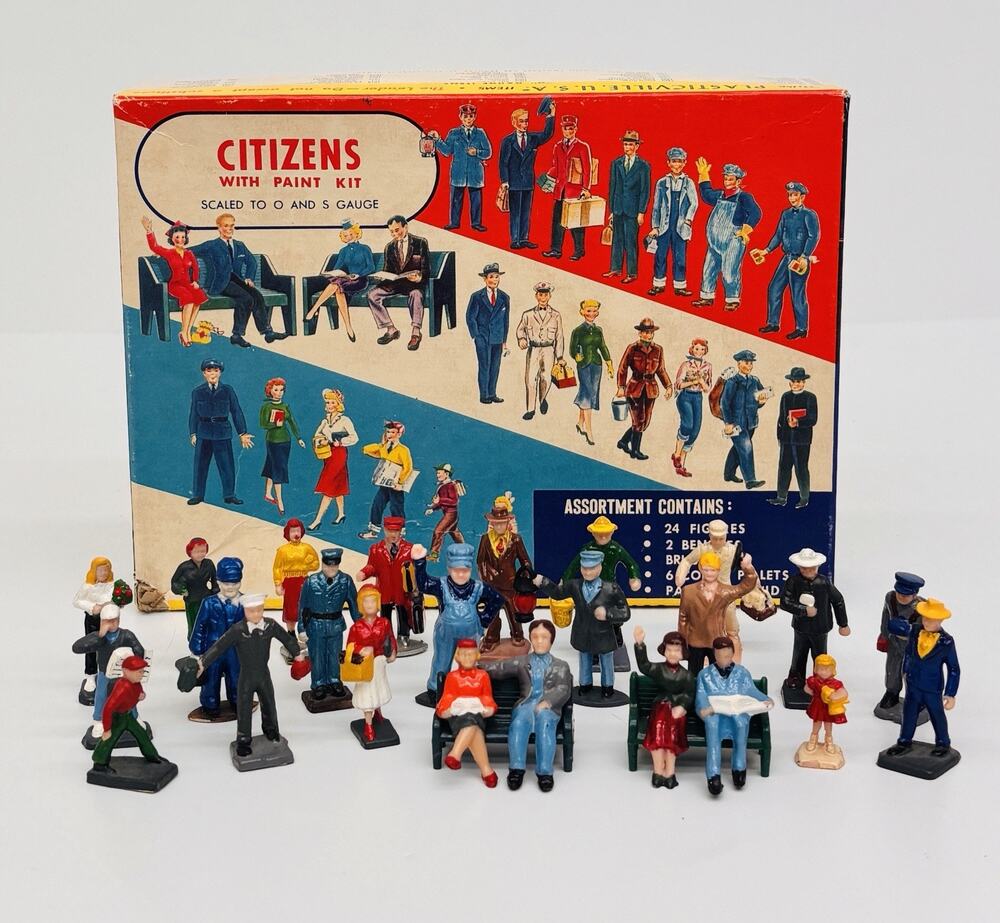 Plasticville O & S Gauge Citizens Paint Kit *Painted* Figures 1619-100